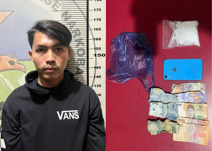 Tergiur Upah Rp 5 Juta, Pemuda Berwajah Lugu Ikut Bawa Sabu ke Prabumulih, Rekannya Lolos, Dia Tertangkap 