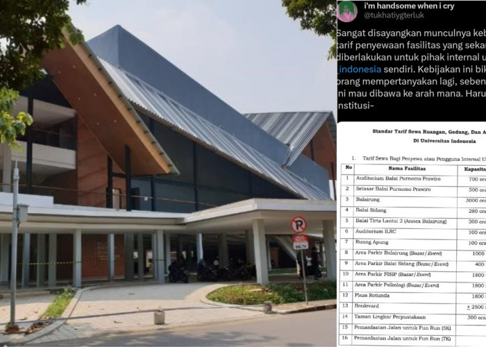 Viral! Tarif Sewa Fasilitas UI Tembus Rp50 Juta Picu Polemik Komersialisasi Kampus, Simak Rincian Biayanya
