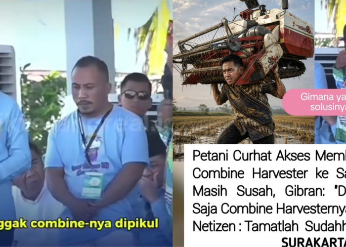 Viral! Wapres Gibran Rakabuming Salah Paham Curhatan Petani di Gorontalo: Combine Harvester-nya Dipikul?