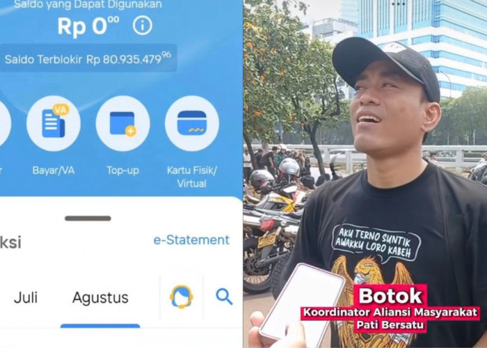 Donasi Demo Pati Saldo Rp80 Juta Diblokir di Bank Mandiri , Botok: Kami Bukan Teroris!
