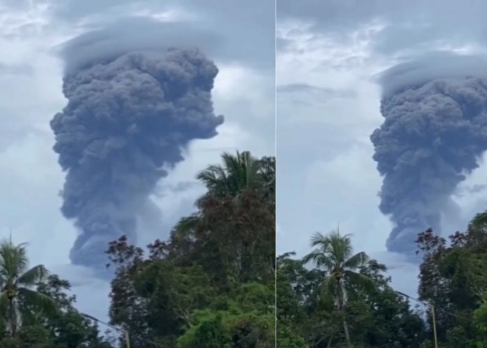 Gunung Dukono Erupsi usai Gempa, Abu Vulkanik Capai 4.000 Meter Gegerkan Halmahera Utara