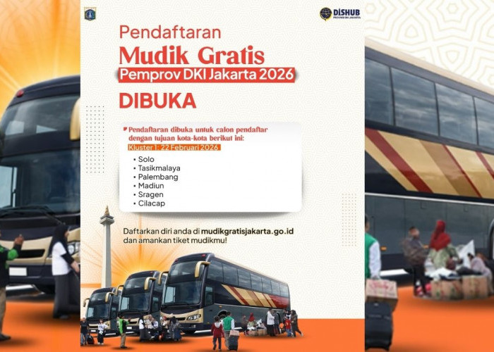 Mudik Gratis Pemprov DKI Jakarta 2026 Resmi Dibuka, Ini Jadwal, Syarat dan 6 Kota Tujuan