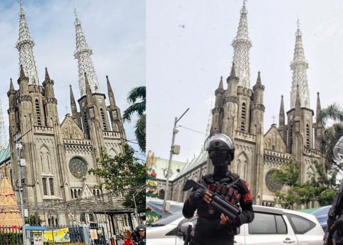 Jamin Keamanan Natal 2025, Polisi Terapkan Pengamanan Berlapis di Gereja Katedral Jakarta