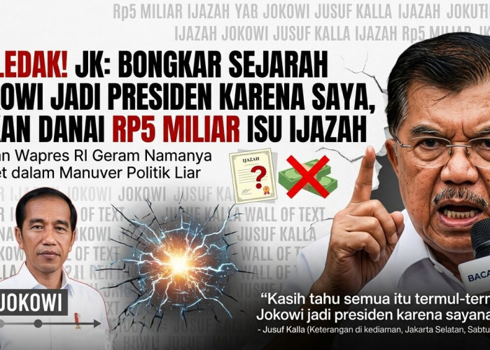 Meledak! Jusuf Kalla Bantah Keras Isu Rp5 Miliar dan Ungkap Sejarah Manuver Politik yang Bawa Jokowi ke Istana