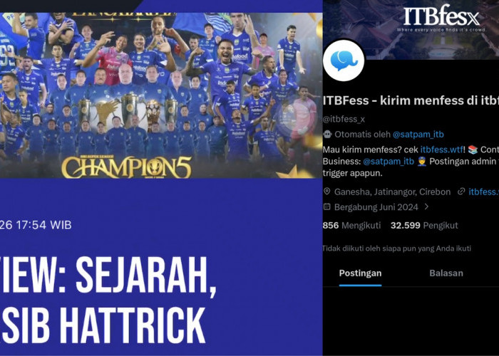 Akun Kampus ITBFess Hilang Diserbu Usai Sebut Bobotoh Hama, Kemahasiswaan ITB Turun Tangan