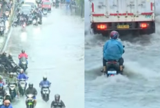 Terkini! Banjir Jakarta Belum Surut, Jalan Daan Mogot Masih Tergenang Parah, Kendaraan Macet Total