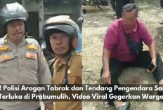Tega! Polisi Arogan Tabrak dan Tendang Pengendara Sampai Terluka di Prabumulih, Video Viral Gegerkan Warga