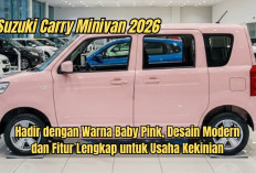 Suzuki Carry Minivan 2026 Hadir dengan Warna Baby Pink, Desain Modern dan Fitur Lengkap untuk Usaha Kekinian