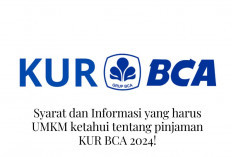 Syarat KUR BCA 2024! Bunga Rendah dan UMKM Bisa Pinjam Modal Usaha Sampai Limit 500 Juta Pernasabah...