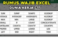 Sebelum Melamar Kerja!, Catat 13 Rumus Excel yang Perlu Kamu Pelajari 
