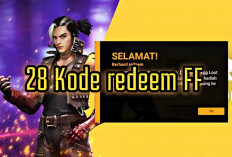28 Kode Redeem FF Hari ini, Reward Tak Terduga ada Skin Hingga Karakter GRATIS, Lengkap cara Klaimnya
