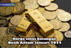 TERUPDATE:Cek Harga Emas Butik Antam 8 Januari 2024