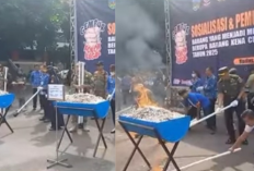 Operasi Besar! 6 Juta Rokok Ilegal Dibakar di Kudus, Negara Selamatkan Triliunan