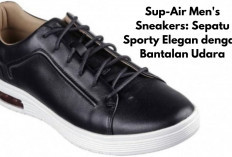 Sup-Air Men's Sneakers: Sepatu Sporty Elegan dengan Teknologi Bantalan Udara untuk Kenyamanan Seharian