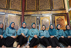 Bersama Pj Ketua TP PKK Sumsel Tyas Fatoni, Ketum TP PKK Pusat Tri Tito Karnavian Kunjungi Al-Quran Al-Akbar