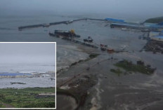 Ngeri! Penampakan Tsunami 4 Meter Gulung Rusia usai Gempa M8,7, Tenggelamkan Pabrik!