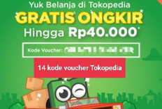Promo Puncak Weekend! 14 Kode Promo Tokopedia Hari ini Juni 2024: Diskon Belanja Rp40 Ribu, Gratis Ongkir!