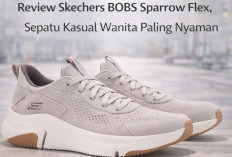 Skechers BOBS Sparrow Flex: Sepatu Wanita Nyaman,  Desain Kasual Modern Cocok buat Jalan Santai & Traveling