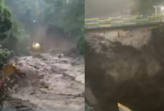 Hujan Deras Picu Banjir Bandang di Wisata Guci Tegal, Dua Pemandian Air Panas Porak-Poranda!