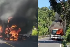 Viral! Bus Rombongan Gerak Jalan SMP Negeri 3 Manggis Terbakar, Ini Kronologinya