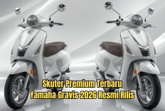 Skuter Premium Terbaru Yamaha Gravis 2026 Resmi Rilis, Nyaman dan Praktis untuk Aktivitas Harian