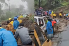 Akses Terputus! Longsor Landa Jalur Garut–Tasik Lewat Singaparna