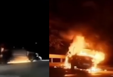 Detik-Detik Mencekam! Jeep Jetour Terbakar Hebat Usai Diseruduk BMW di Tol Jagorawi