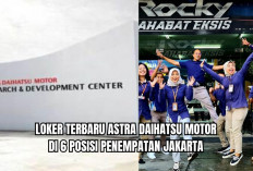 Loker Terbaru Astra Daihatsu Motor di 6 Posisi Penempatan Jakarta, Buruan Daftar Sebelum Tanggal Ini!