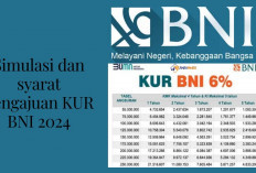 Keren! Pinjam KUR BNI 2024 500 Juta Sebulan Ga Sampai 10 Juta? Intip Disini Syarat dan Simulasinya...