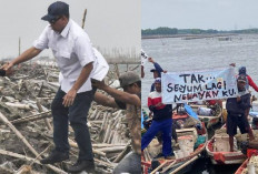 Protes Nelayan, Nusron Wahid Tinjau Pagar Laut Bekasi