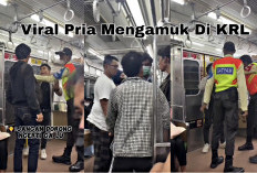 VIRAL! Gegera Bersenggolan di KRL pria ini Ngamuk, Satpam dan Penumpang Lain Diajak Gelut