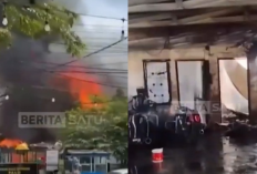 Api Mengamuk di Asrama Polisi Pekanbaru, Dua Rumah Dinas Ludes!