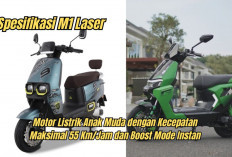 Spesifikasi M1 Laser: Motor Listrik Anak Muda dengan Kecepatan Maksimal 55 Km/Jam dan Boost Mode Instan