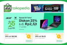 16 Kode Promo Tokopedia Terbaru 6 Juli 2024, Diskon Gede Rp1 Juta Laptop Acer, Potongan Rp500K Semua Produk!