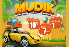 Mudik Jadi Nyaman! Ajukan Kredit Mobil di BNI Finance Dapatkan DP 10 Persen dan Tenor 7 Tahun, Ini Syaratnya!