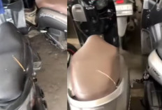 Viral! Jok Motor Mahasiswa UNPAM Disobek Massal di Parkiran Kampus, Aksi Pelaku Terekam CCTV