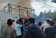 Siang Bolong, Rumah Terbakar di Kedaton Kayu Agung, Motor, Emas dan Uang Ikut Terbakar
