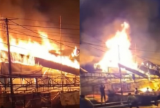 Pasar Silungkang Sawahlunto Dilalap Api! Puluhan Kios Hangus, Warga Panik