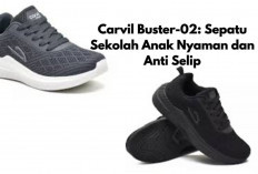 Carvil Buster-02: Sepatu Sekolah Nyaman dengan Outsole Anti Selip