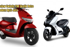 Review Uwinfly T90 Skutik Retro Modern Rp13 Juta, Pesaing Serius Honda Stylo dengan Bagasi 27 Liter dan Kunci 