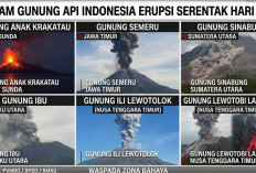 Pray for Indonesia: Aktivitas 6 Gunung Api Meningkat, Abu Anak Krakatau Capai Jakarta  