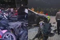 Viral! Mobil Hyundai Loniq 5 Tabrak Puluhan Motor di Tanjung Priok, Akibatkan 4 Orang Luka-luka