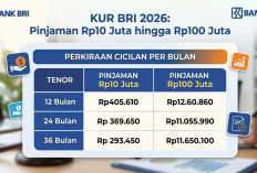 KUR BRI 2026: Pinjaman Rp10 Juta hingga Rp100 Juta, Segini Perkiraan Cicilan per Bulan
