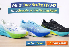 Mills Ener Strike Fly M2, Sepatu Lari Serba Guna untuk Tempo, Recovery Run & Harga Terjangkau