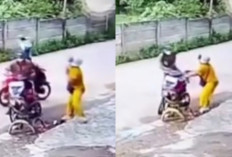 Viral! Emak-Emak Jadi Korban Begal Motor di Palembang dengan Sajam, Aksi Terekam CCTV