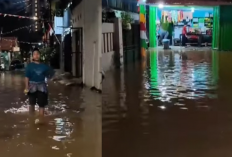Jakarta Barat Kembali Banjir! Kali Pesanggrahan Meluap, Warga Bertahan di Tengah Genangan