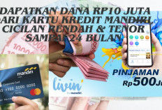 Ingin Usaha Maju? Dapatkan Dana Rp10 Juta dari Kartu Kredit Mandiri, Cicilan Rendah & Tenor Sampai 24 Bulan