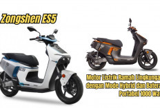 Zongshen ES5, Motor Listrik Ramah Lingkungan dengan Mode Hybrid dan Baterai Portabel 1000 Watt