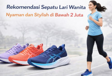 5 Rekomendasi Sepatu Running Wanita Empuk, Stylish dan Ringan Harga Terjangkau