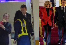 Presiden Prancis Ditoyor Istri Saat Turun dari Pesawat, Tapi Benarkah Ini Cuma Bercanda?